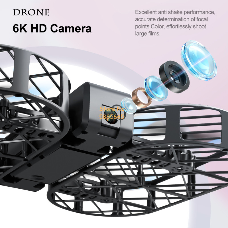 Câmera HD 8K 360 °   Proteção  - Drone Camera Hd avaliação e preço