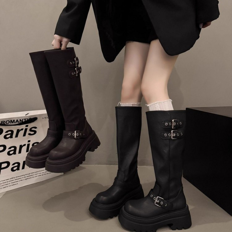 Botas Femininas de Plataforma  - Drone Camera Stabilized avaliação e preço